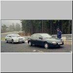 Instruktor Harald Demuth, hinter mir im Subaru Swen Goebbels und Thomas Schmadalla.